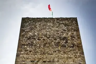 castello di monteriggioni vicino siena in Toscana